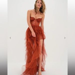 For Love & Lemons Bustier Gown